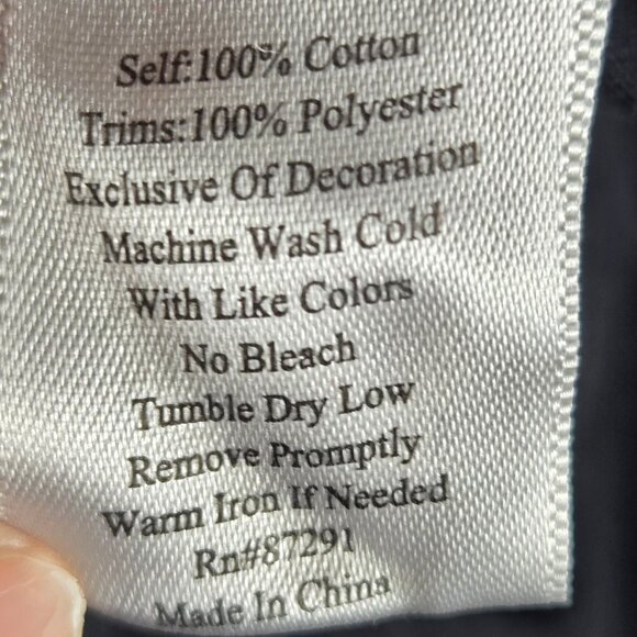 Johnny Was Size Medium Black Double Vneck Floral Embroidered Dress Sleeveless - Picture 14 of 16